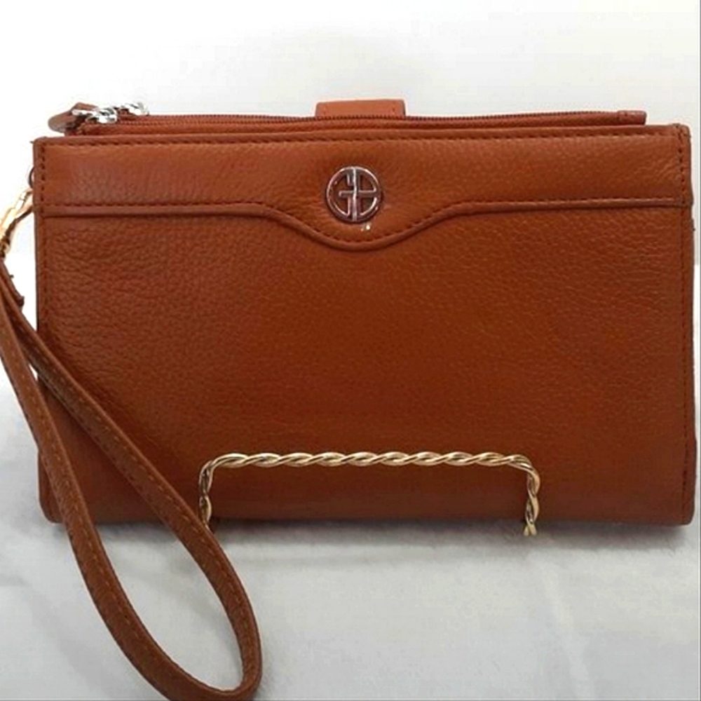 Giani Bernini Genuine Leather Clutch Wallet wristlet